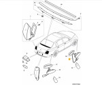 Bentley Flying Spur Front Left Side Marker Light 3W0945071D