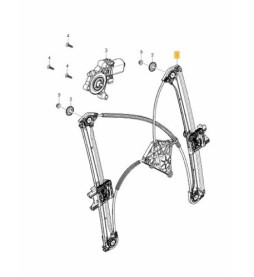 Bentley Bentayga Rear Right Window Regulator 4M0839462
