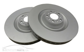 Bentley Continental GT, GTC & Flying Spur Front Brake Rotor Set (Pair) - 3W0615301K