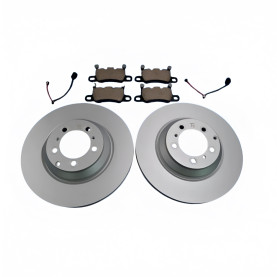 Bentley Continental GT GTC Flying Spur Rear Brake Service Kit Pads and Rotors Bundle