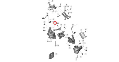 Bentley Bentayga Left Active Engine Mount - 4M0199255BH