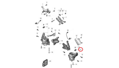 Bentley Bentayga Right Active Engine Mount - 4M0199256BH