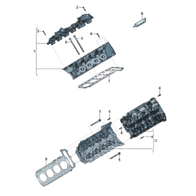 Bentley Continental GT Complete Cylinder Head 0P2103062AY