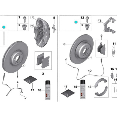 Rolls-Royce Dawn Wraith Rear Ventilated Brake Disc 34216854608
